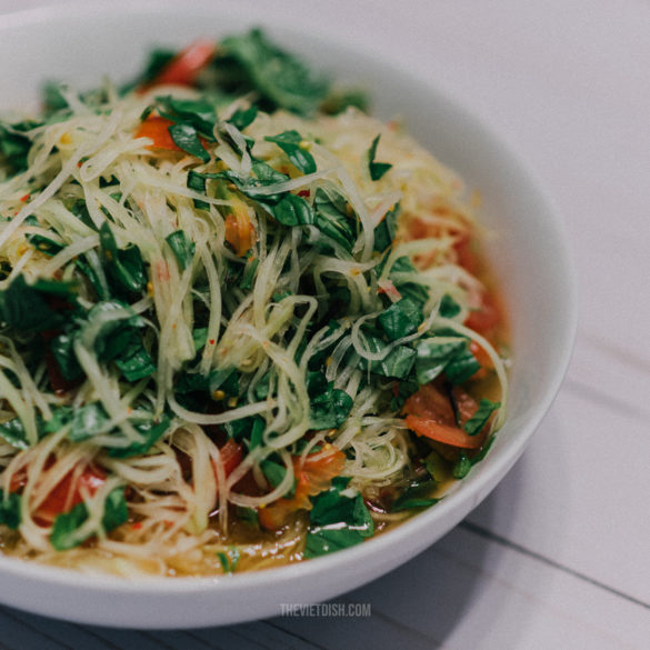 how to make vietnamese papaya salad