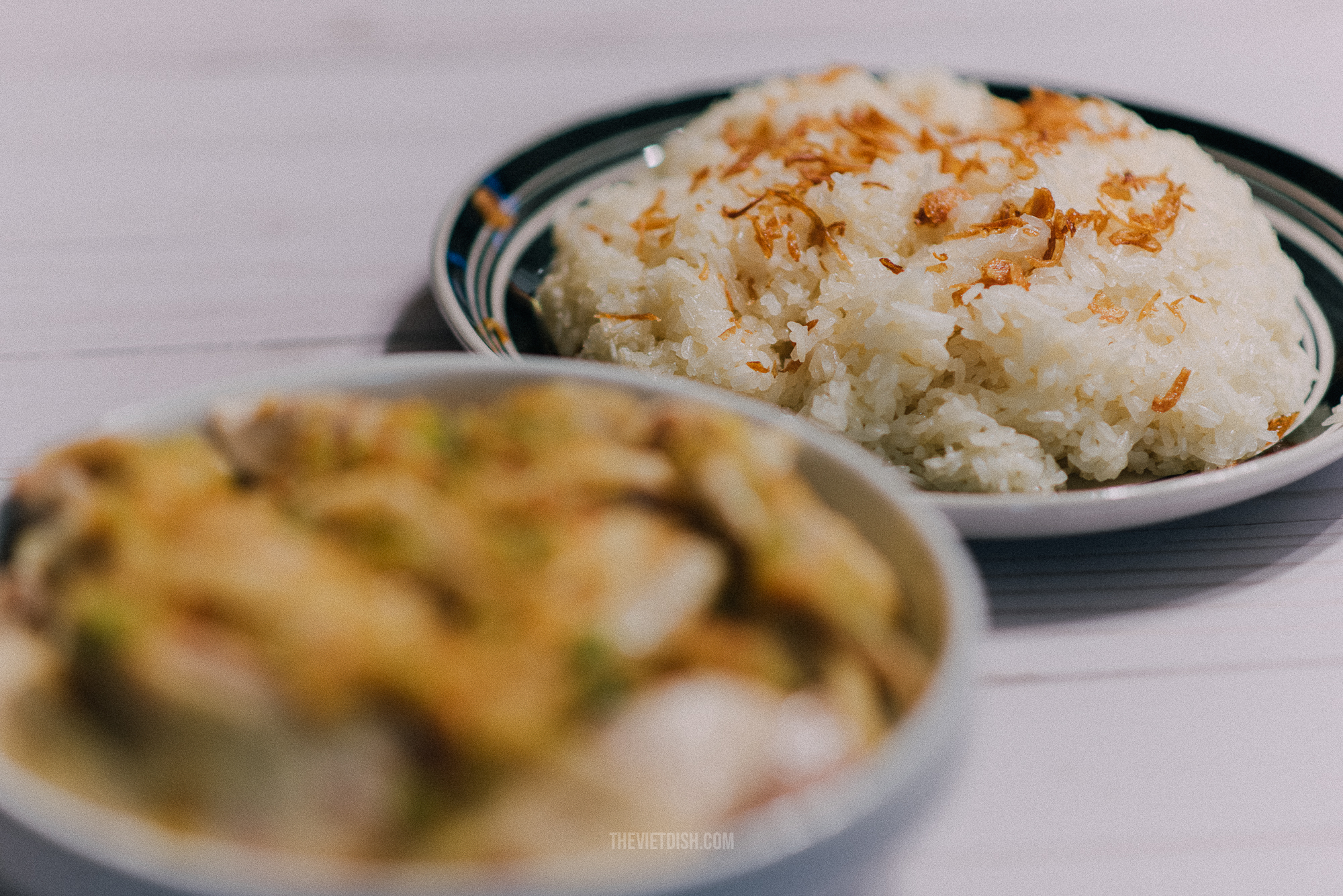 vietnamese cold chicken with sticky rice and papaya salad recipe