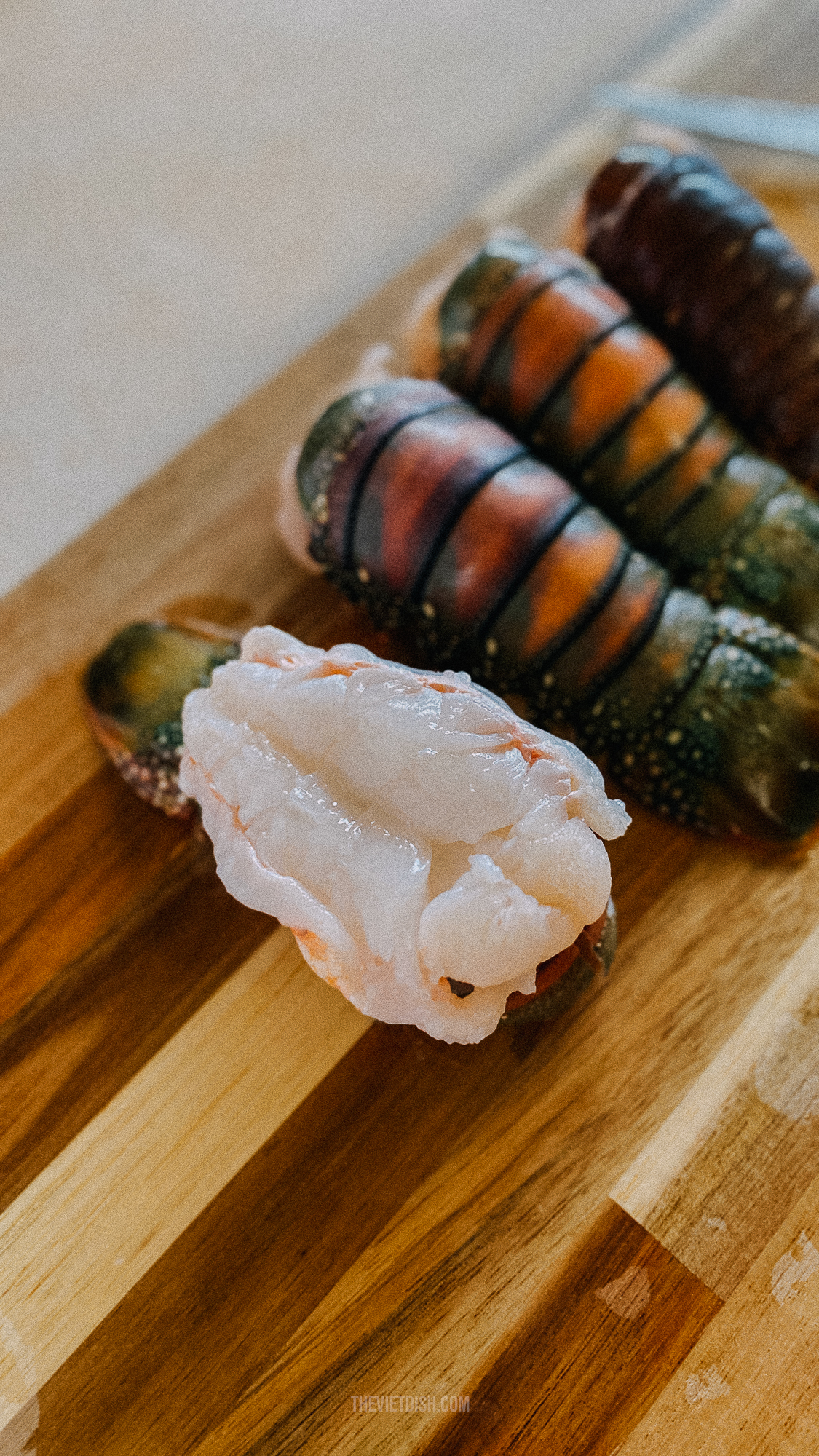 how to butterfly lobster tail